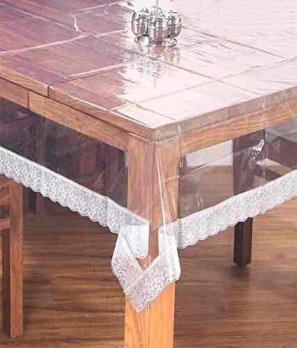 Buy Kuber Industries Pvc Dining Table Cover 6 Seater Transparent