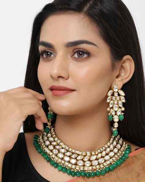 Kundan meena necklace online
