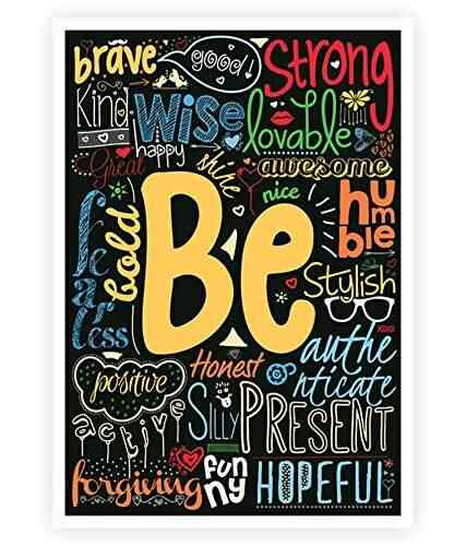 Buy Lab No 4 Be Happy Strong Brave Life Inspirational Quotes
