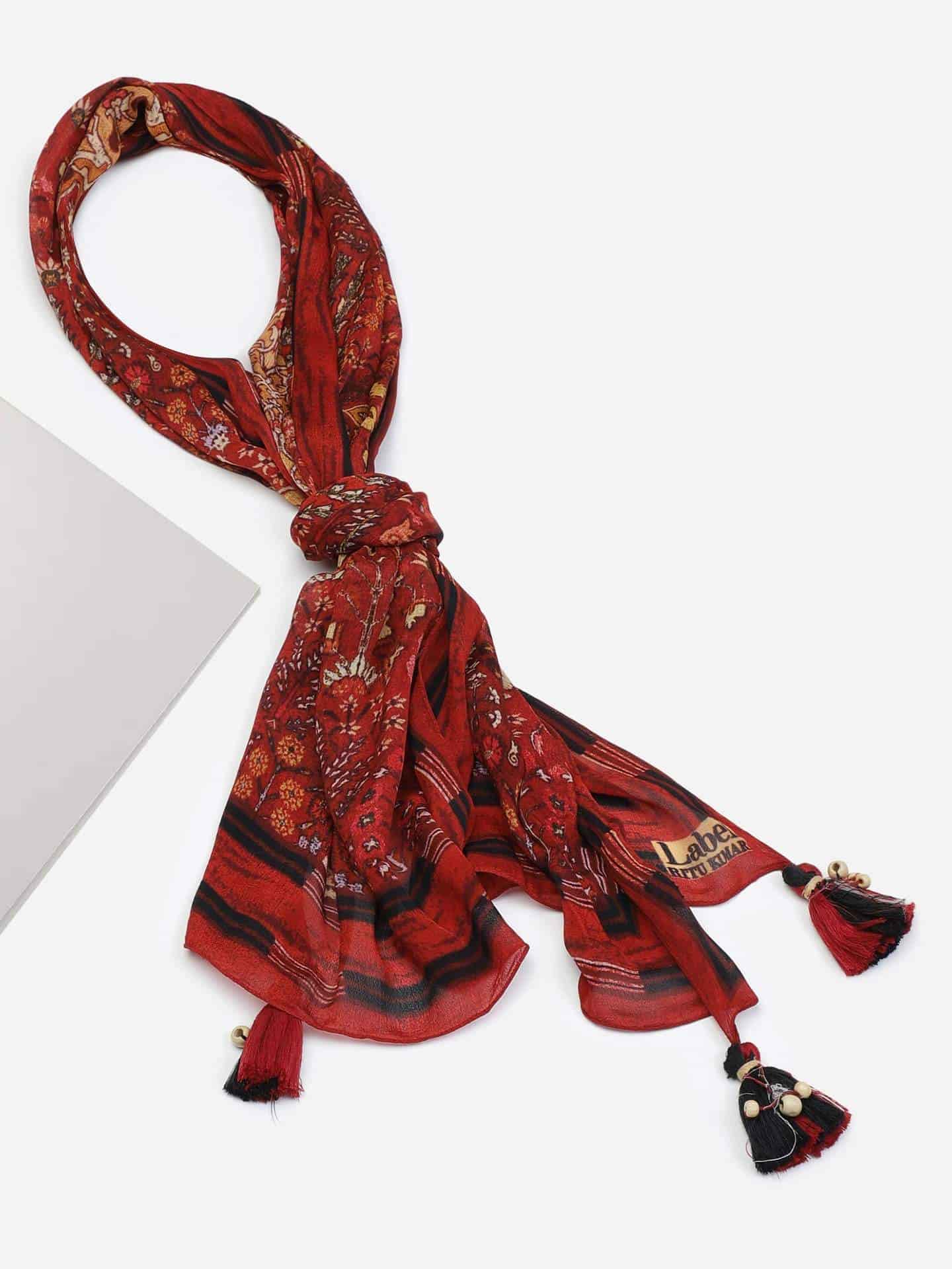 Label Ritu Kumar Red Skaarf Label Ritu Kumar Red Scarf Price Starting From Rs 2 538 Find Verified Sellers at Justdial