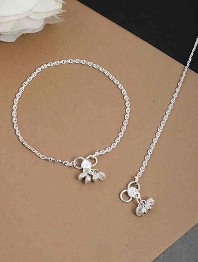 Ladies Silver Payal Ladies Silver Anklet Price Starting From Rs 1 000 Pr Find Verified Sellers at Justdial