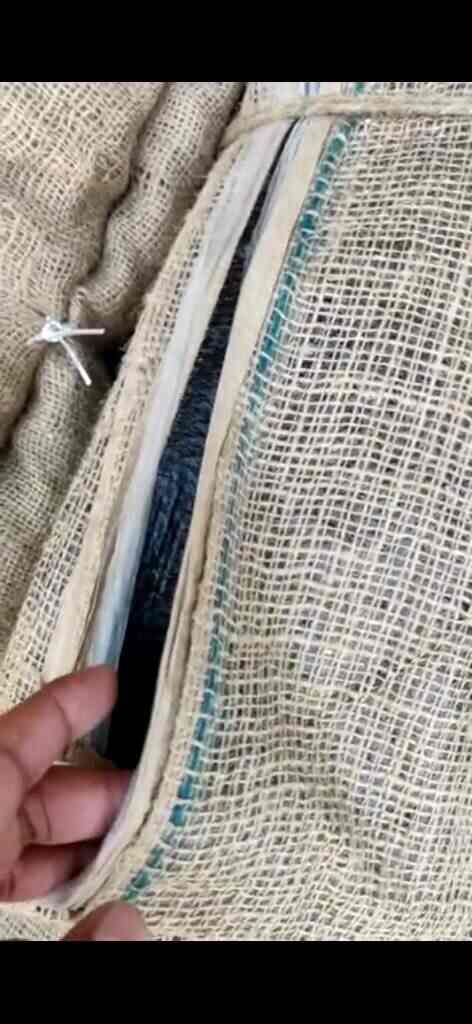 Laminated discount hessian cloth