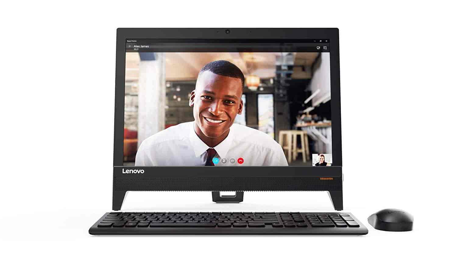 Lenovo 310 20IAP AIO 19.5- All-in-One Desktop (PQC J4205/4GB/1TB/DOS/Integrated Graphics), Black