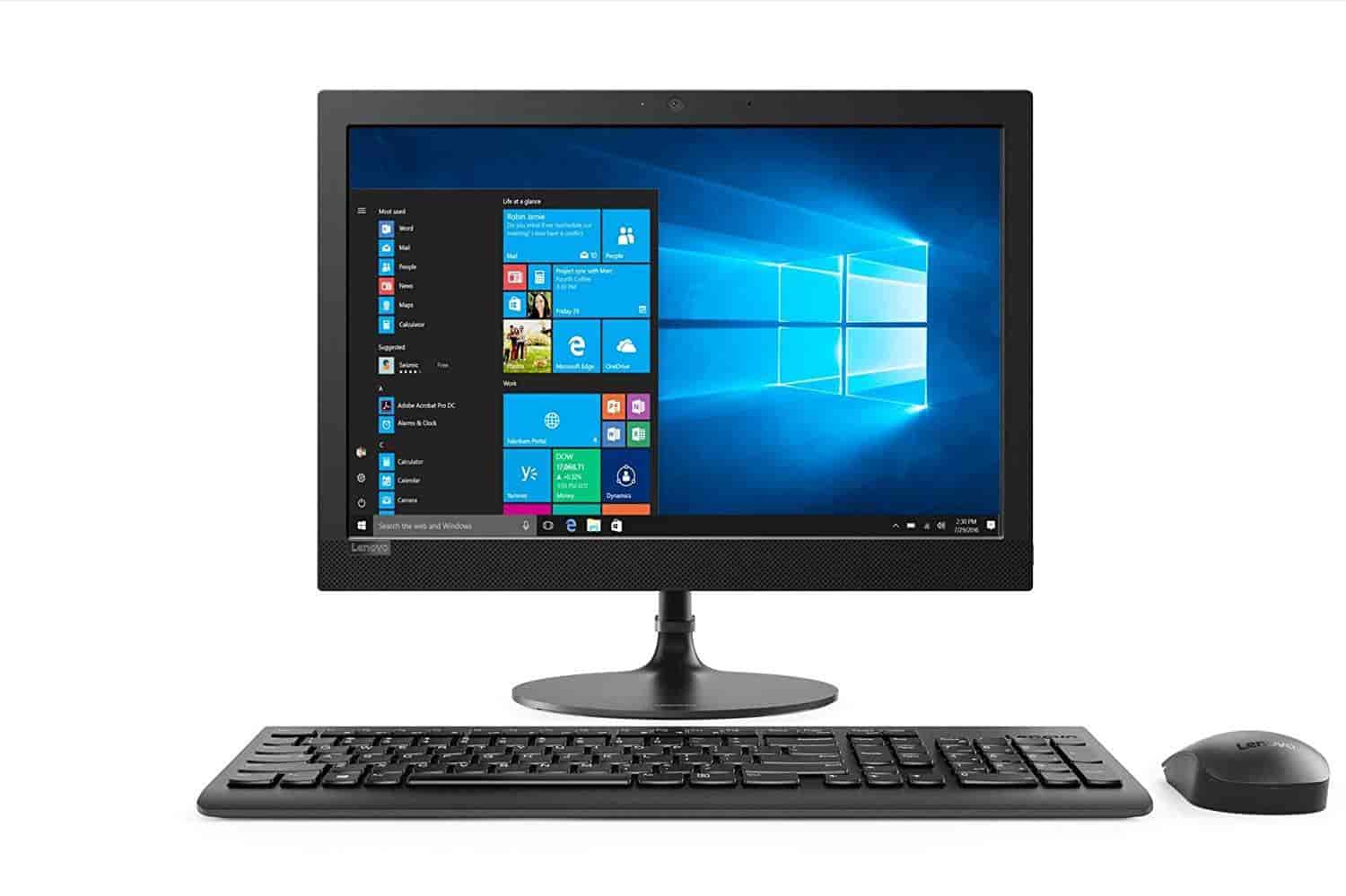 Lenovo AIO 330 F0D7001AIN 19.5-  All-in-One Desktop (J4005/4GB/1TB/DOS/Integrated Graphics), Black