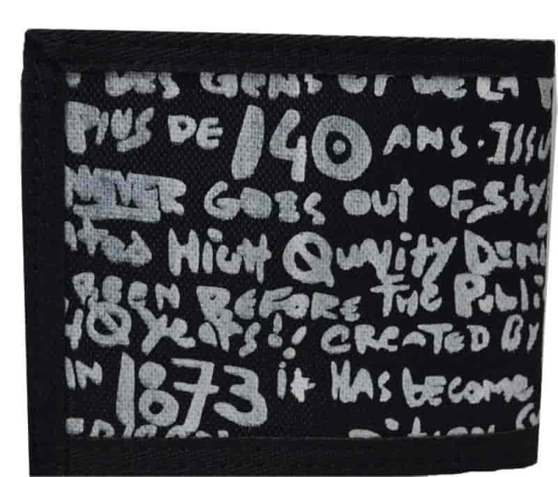 LEVI'S Men's Fabric 8 Card Slots Wallet (Black)