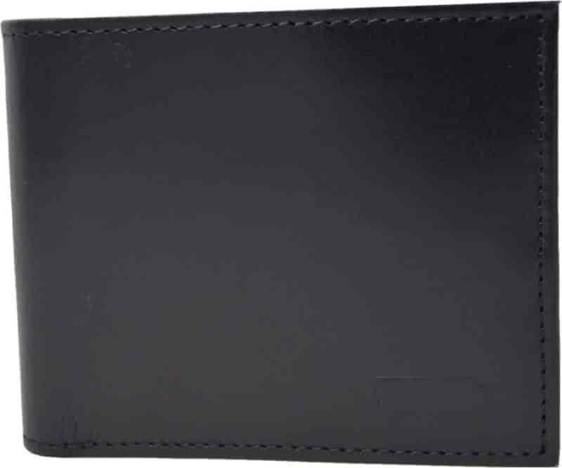 LEVI'S Men's Genuine Leather 4 Card Slots Wallet (Black)