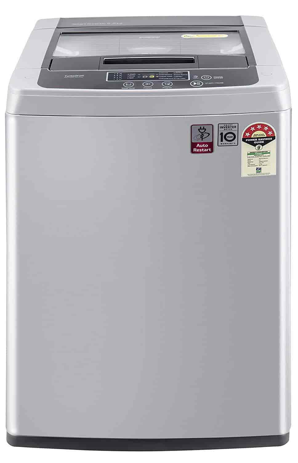 LG Fully Automatic 6.5 Kg Silver Washing Machine - LG Fully LG Fully Automatic 6.5 Kg Silver Washing Machine - LG Fully