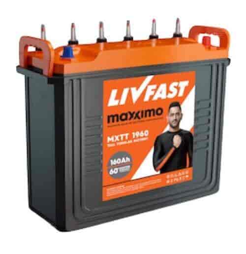 Amaze LivFast Maxximo MXTT 1960 - 160AH Tall Tubular Battery