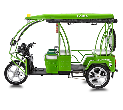 Lohia Comfort Base Electric Rickshaw Get Best Price from