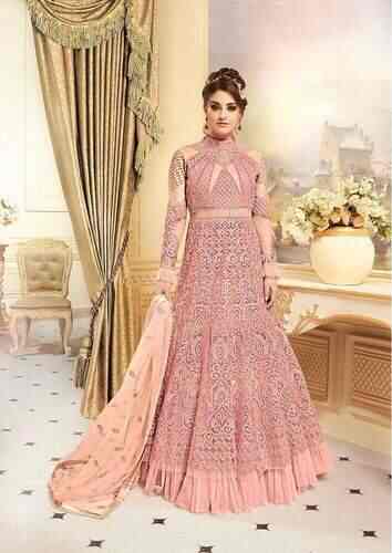 long anarkali pattern