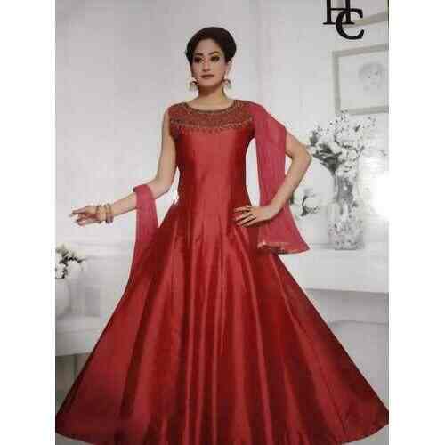 latest long frock suit