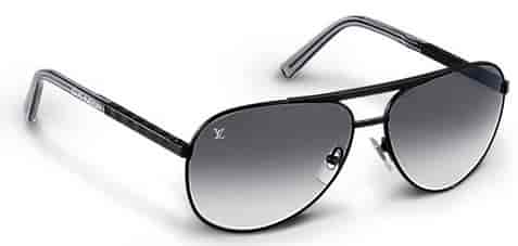 louis vuitton men's black sunglasses