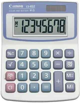 CANON LS-82Z Solar Battery Desktop Calculator