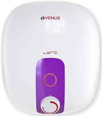 Venus Lyra 15 Litres 2000-Watt Electric Storage Vertical Geyser White & Purple [15R]