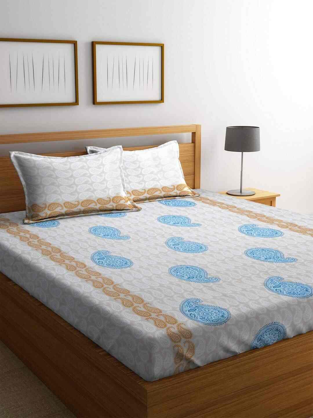 Mafatlal Double Floral Chadar Mafatlal Double Floral Bed Cloth Price