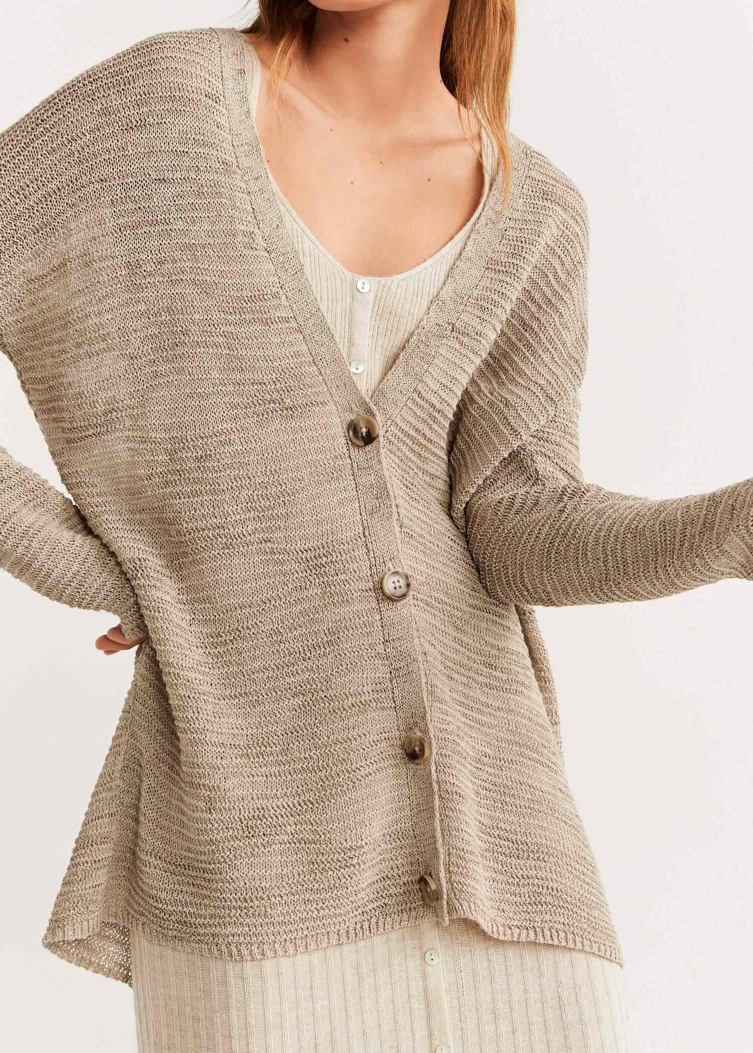 mango beige cardigan