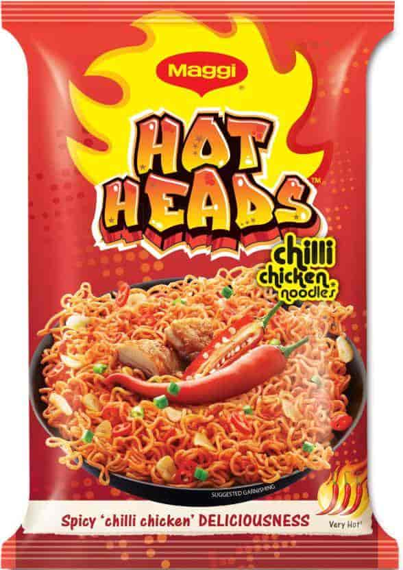 Maggi Non-Vegetarian Hot Heads Chilli Chicken Instant Noodles (71 gm)