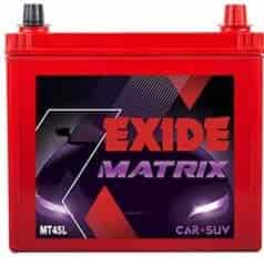 EXIDE Matrix Four Wheeler Car Battery [FMT0-MTRED45L]