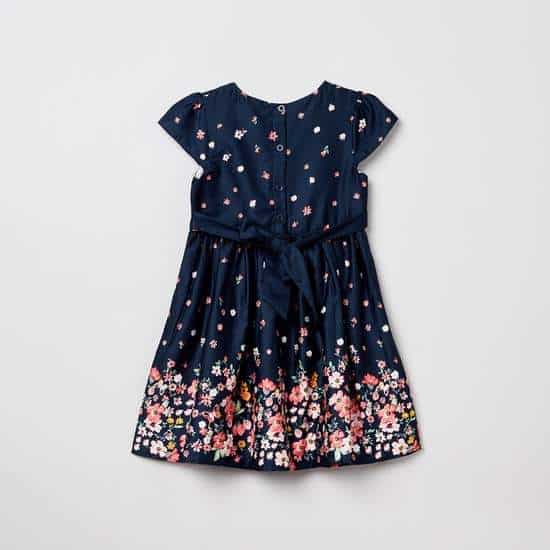 MAX Floral Print A-Line Dress (Blue, 1000008559901)