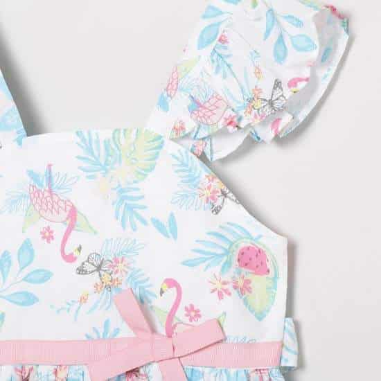 MAX Floral Print A-Line Dress (Blue, 1000009933288)
