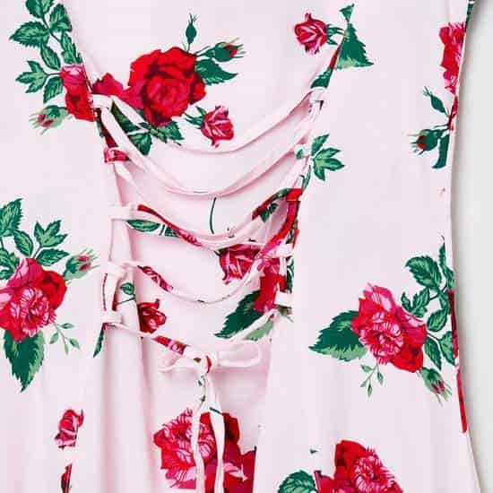MAX Floral Print A-Line Dress (Pink, 1000008488779)