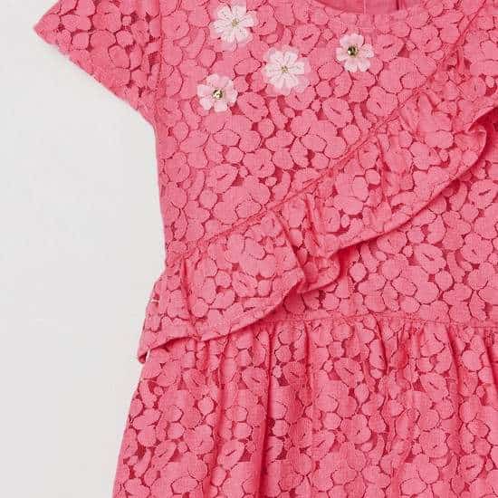 MAX Floral Print A-Line Dress (Pink, 1000009722201)