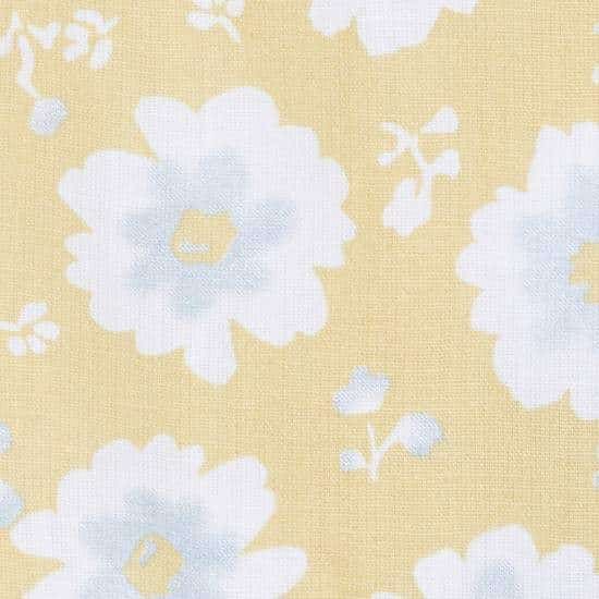 MAX Floral Print A-Line Dress with Lace Trim (Yellow, 1000008561042)
