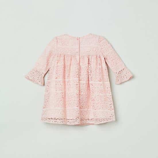 MAX Self Design Lace Dress (Pink, 1000009698513)