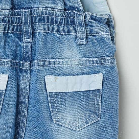 MAX Appliqued Dungarees (Blue, 1000009906672)
