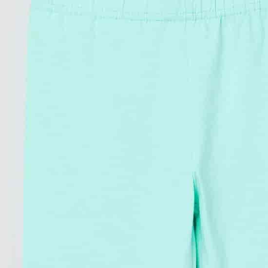MAX Solid Elasticated Full-Length Legging (Blue, 1000009523625)