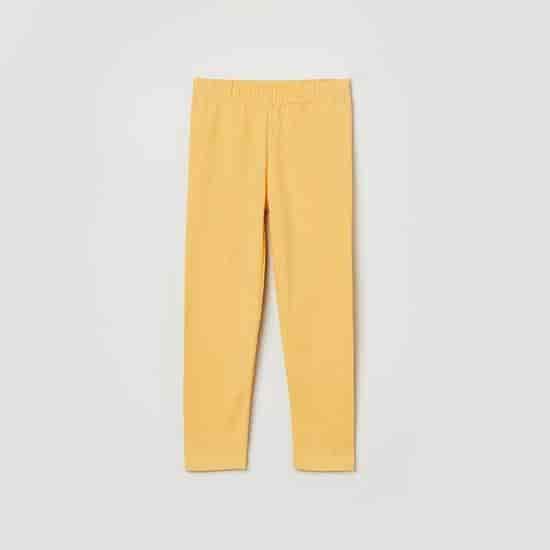 MAX Solid Elasticated Full-Length Legging (Yellow, 1000009742654)