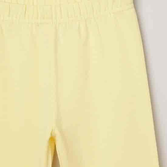 MAX Solid Knit Elasticated Legging (Yellow, 1000009931534)