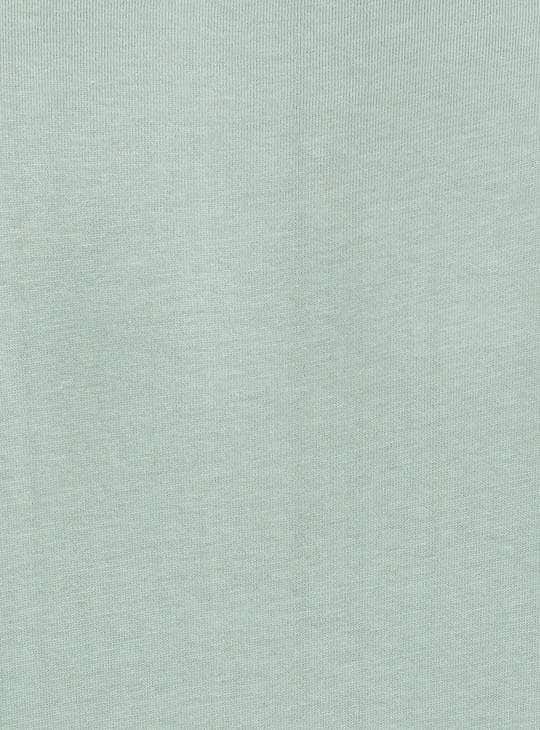 MAX Printed Full Sleeves Slim Fit Mens T-Shirt (Green, 1000008658089)