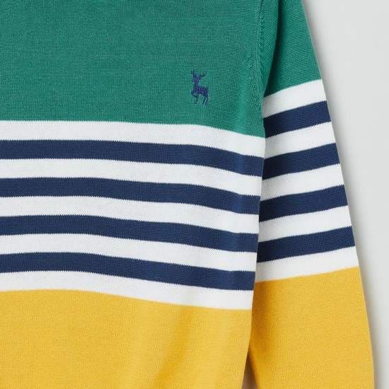 MAX Textured Full Sleeves Boys Sweater (Multicolor, 1000009218666)