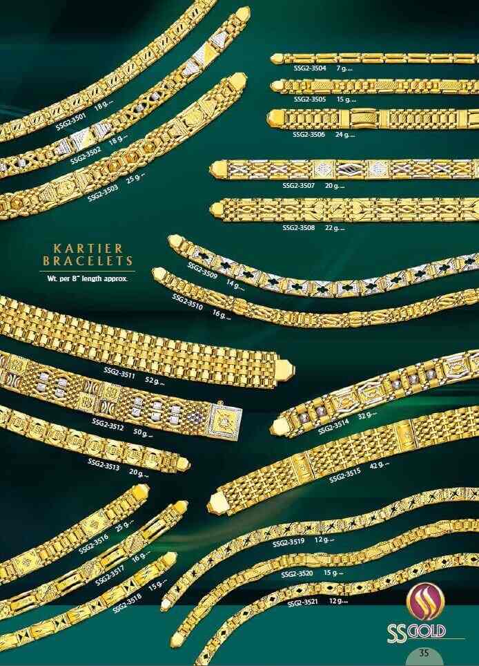 22 Carat Men Gold Bracelet