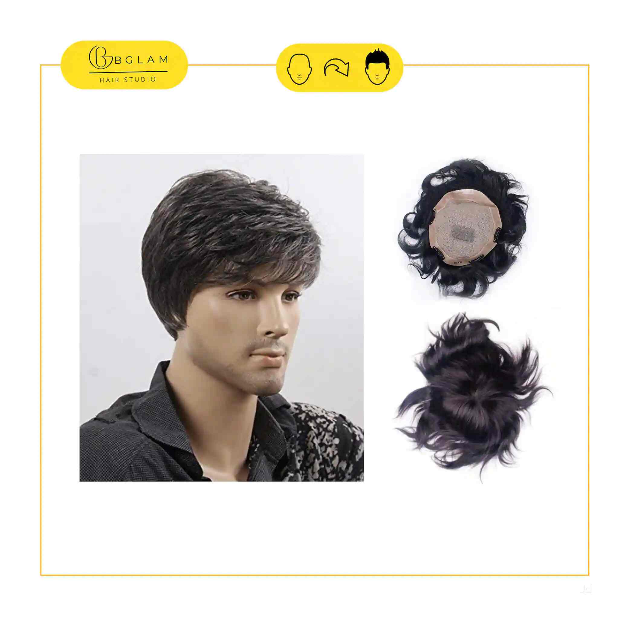 Men Hair Wig BHS0013H in Hyderabad at best price by Bglam Hair Studio - Justdial Men Hair Wig BHS0013H in Hyderabad at best price by Bglam Hair Studio - Justdial