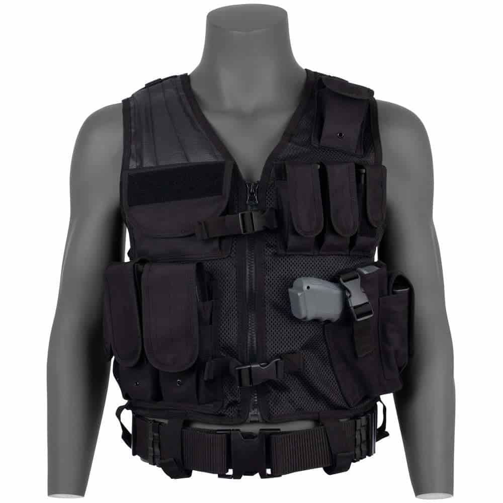 Nylon Black Military Vest - Durable Tactical Gear - Justdial Verified
