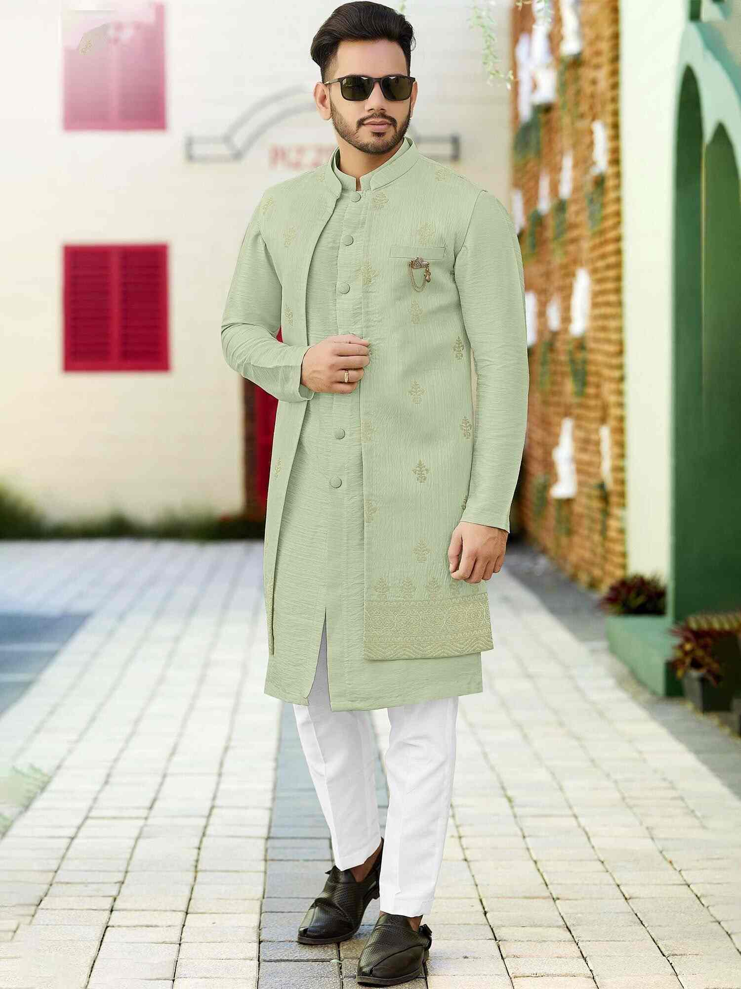 Jacquard Kurta Pyjama Jacquard Kurta Pajama Price Starting From Rs 500 Set Find Verified Sellers at Justdial