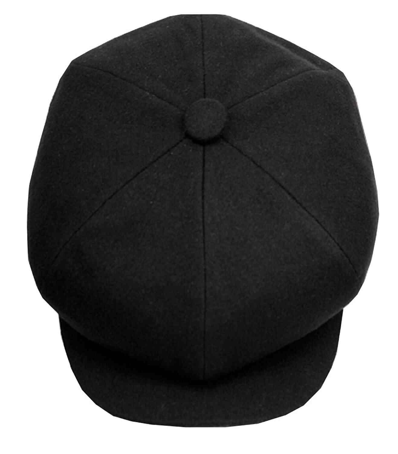 black cabbie hat