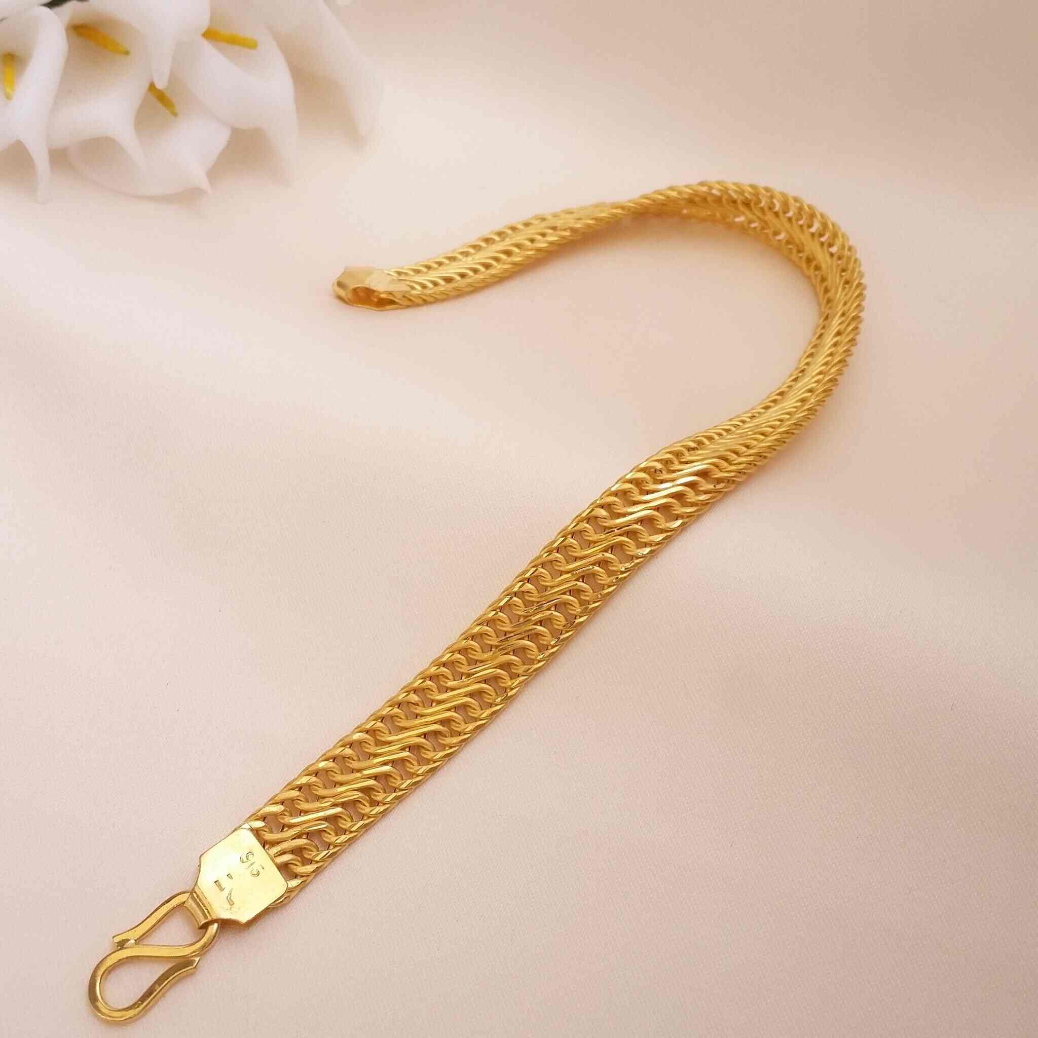 Braslate 30 grams | Gold bracelet chain, Indian gold necklace designs, Gold  chain design