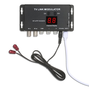 Modulatore TV LINK TM70 UHF - Convertitore AV A RF Con Display Canale - Compatibile Con Decoder E Fonti Audio/Video - Foto 5