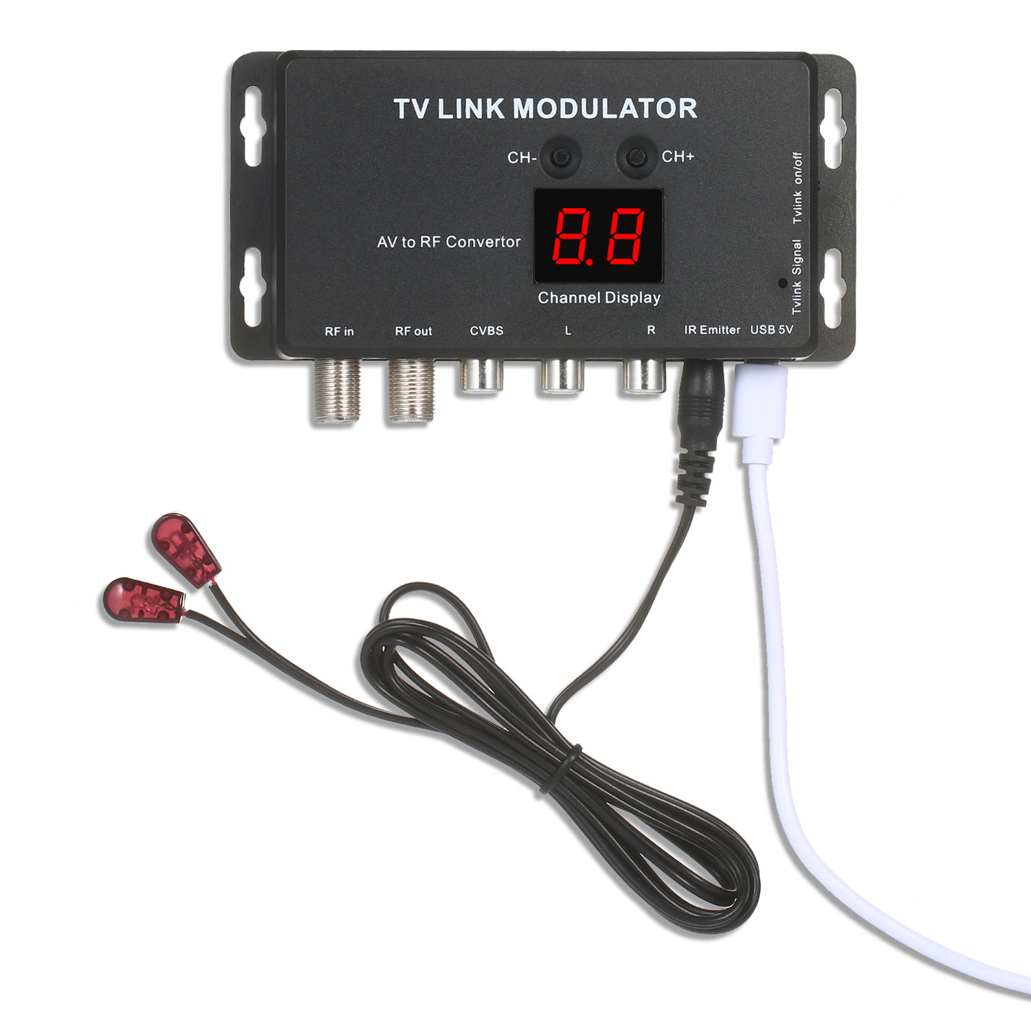 Modulatore TV LINK TM70 UHF - Convertitore AV A RF Con Display Canale - Compatibile Con Decoder E Fonti Audio/Video - Foto 5