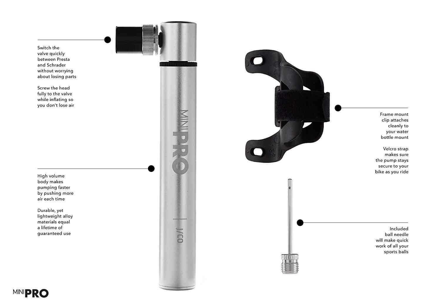 bike pump with needle