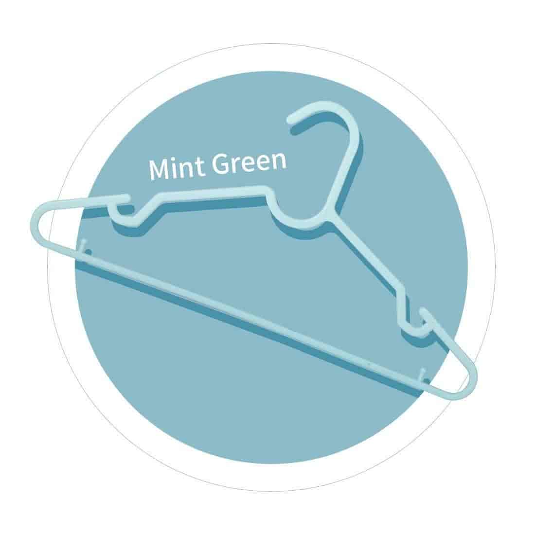 MINISO Plastic Clothes Hanger 20 PCS (Light Purple+Mint Green)