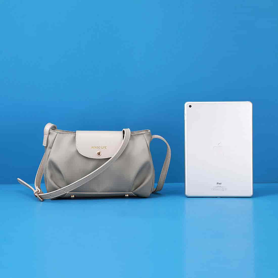 MINISO Minimal Flip Crossbody Bag - Apricot