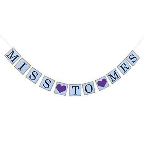 Miss To Mrs Banner For Bridal Shower And Bachelorette Party