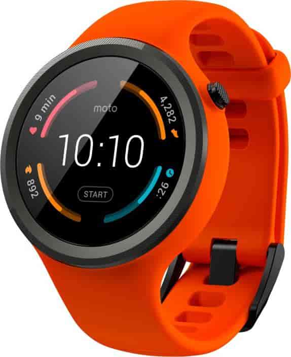 motorola Moto 360 AP3631AV5K8 Sport Orange Smart Watch Orange Strap Regular Smart Watch Om Electricals Erode Collectorate Erode Tamil Nadu