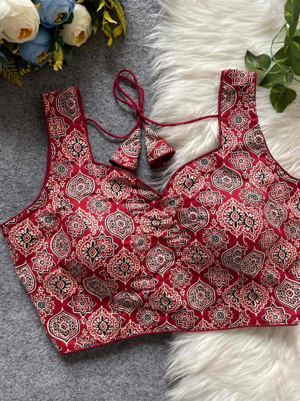 fancy blouse neck