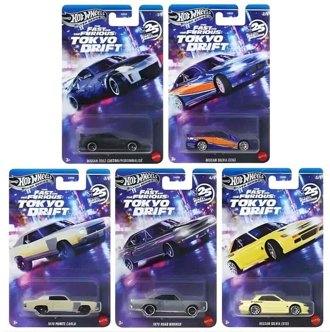 Hot Wheels 2026 Fast & Furious Tokyo Drift Premium Set of 5