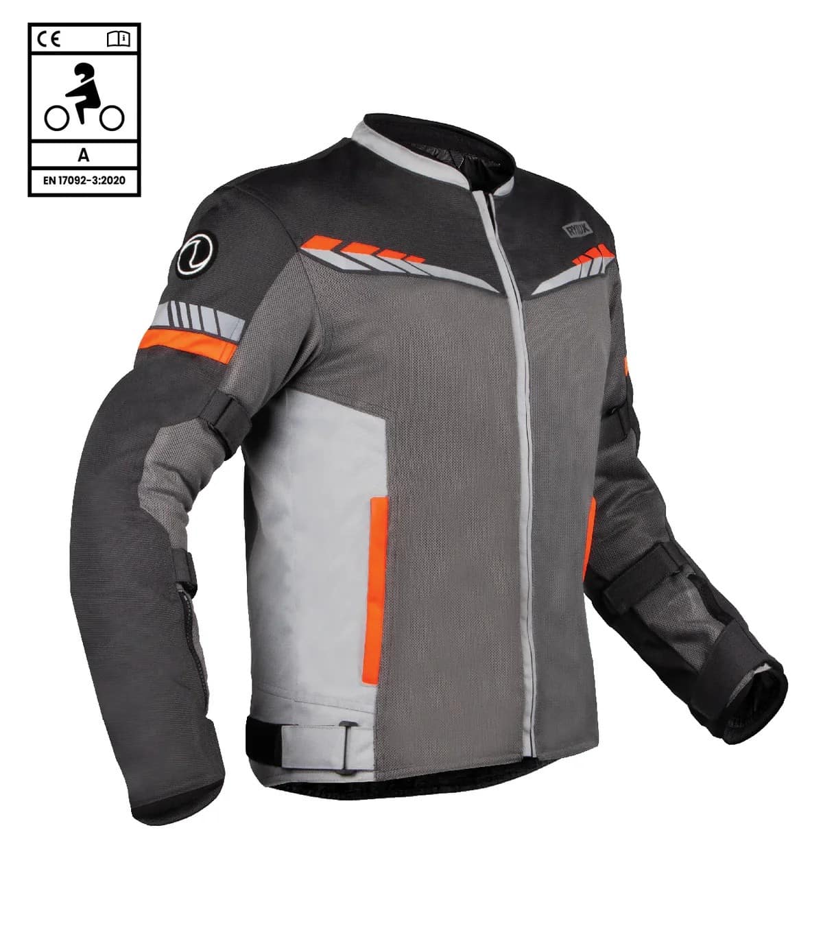 RYNOX AIR GT 4 JACKET GREY ORANGE (4XL)